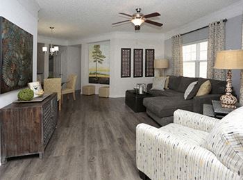 Ceiling Fan In Living Room at Bell Buckhead West, Atlanta, GA, 30327